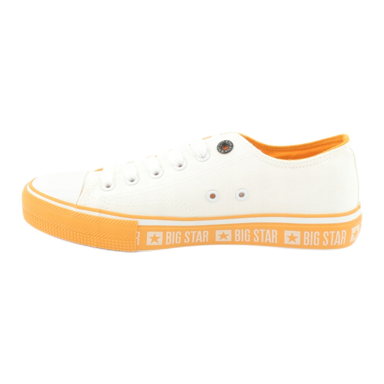 Tênis com sola amarela Big Star FF274234, branco 1