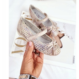 S.Barski Bailarinas Openwork com Velcro Barski Remtro marrom multicolorido 1