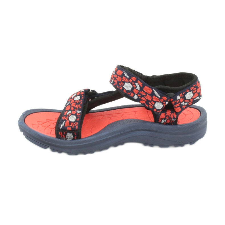 Sandálias American Club 8122 com inserção de espuma azul marinho laranja 1 Sandálias American Club 8122 com inserção de espuma azul marinho laranja 1