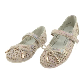 S.Barski Bailarinas Openwork com Velcro Barski Remtro castanho multicolorido 3