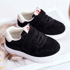 Apawwa Tênis infantil camurça velcro preto trelmo ['preto'] 2