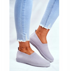 PS1 Tênis feminino Tênis deslizante cinza Grigio 2