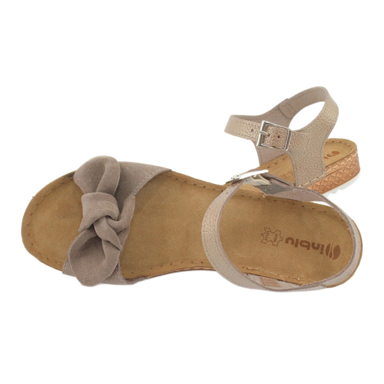 Calçados femininos Comfort Inblu 158D118 bege 3