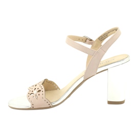 Sandálias Caprice sapatos de mulher 28303 multicolorido rosa 1