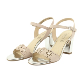 Sandálias Caprice sapatos de mulher 28303 multicolorido rosa 4