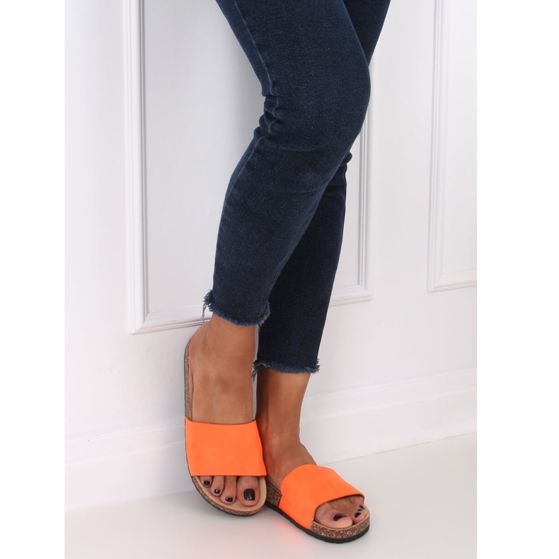 Sapatilhas de sola laranja G-572 laranja cortiça 1