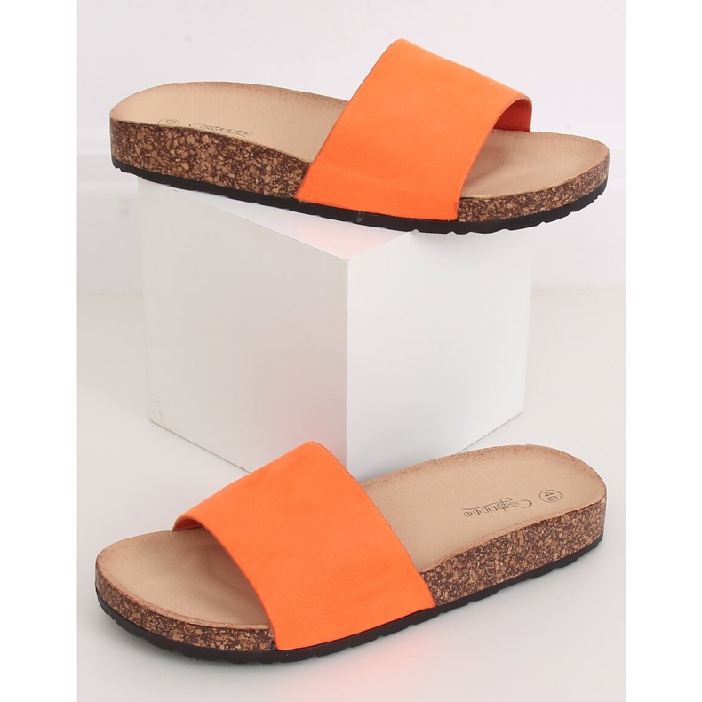 Sapatilhas de sola laranja G-572 laranja cortiça 2