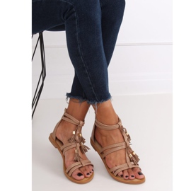 Sandálias Bege Boho JN806 Khaki 2