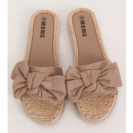 Chinelos femininos WS9020 Light Camel Bege 1