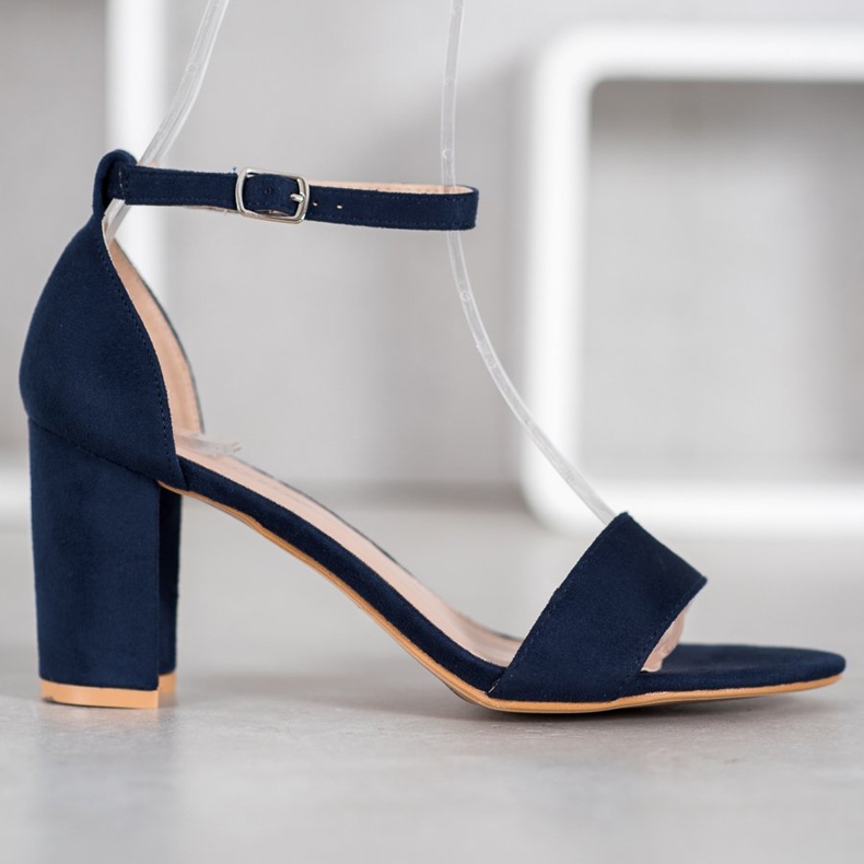 Anesia Paris Sandálias de salto alto azul 2