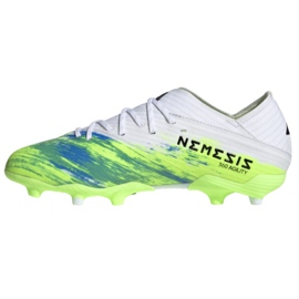 Chuteiras Adidas Nemeziz 19.1 Fg Jr EG7239 multicolorido branco 1