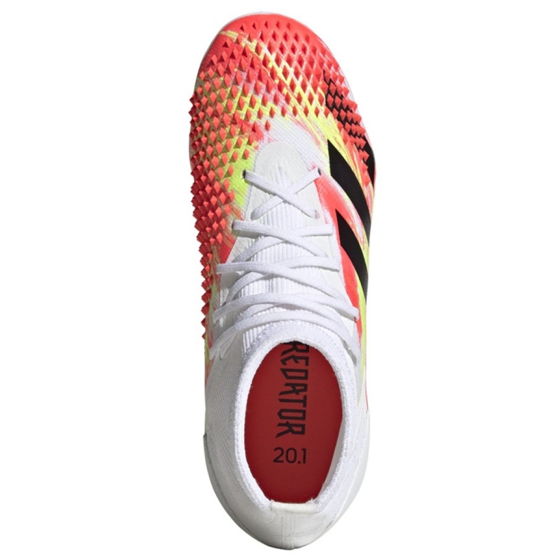 Chuteiras Adidas Predator Dracon 20.1 Fg Jr EG1608 multicolorido branco 2 Chuteiras Adidas Predator Dracon 20.1 Fg Jr EG1608 multicolorido branco 2