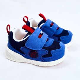 Apawwa Calçados infantis esportivos com velcro camurça azul marinho malbred azul-marinho 1