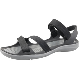 Sandália de correias Crocs Swiftwater W 204804-001 preto cinza 1