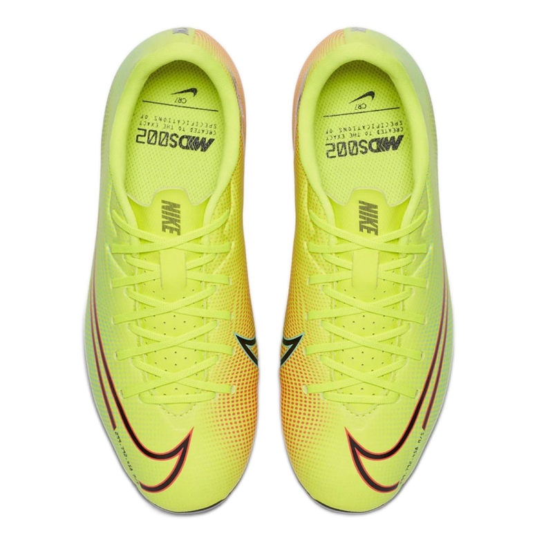 Chuteiras Nike Mercurial Vapor 13 Academy Mds FG / MG Jr CJ0980-703 amarelo 1