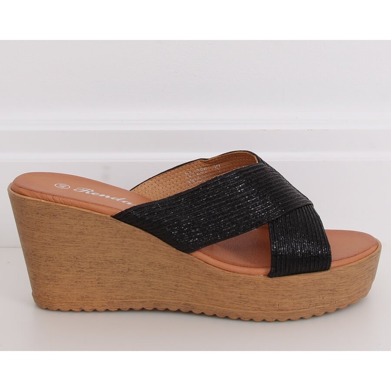 Chinelos pretos pretos 10-235 pretos 2