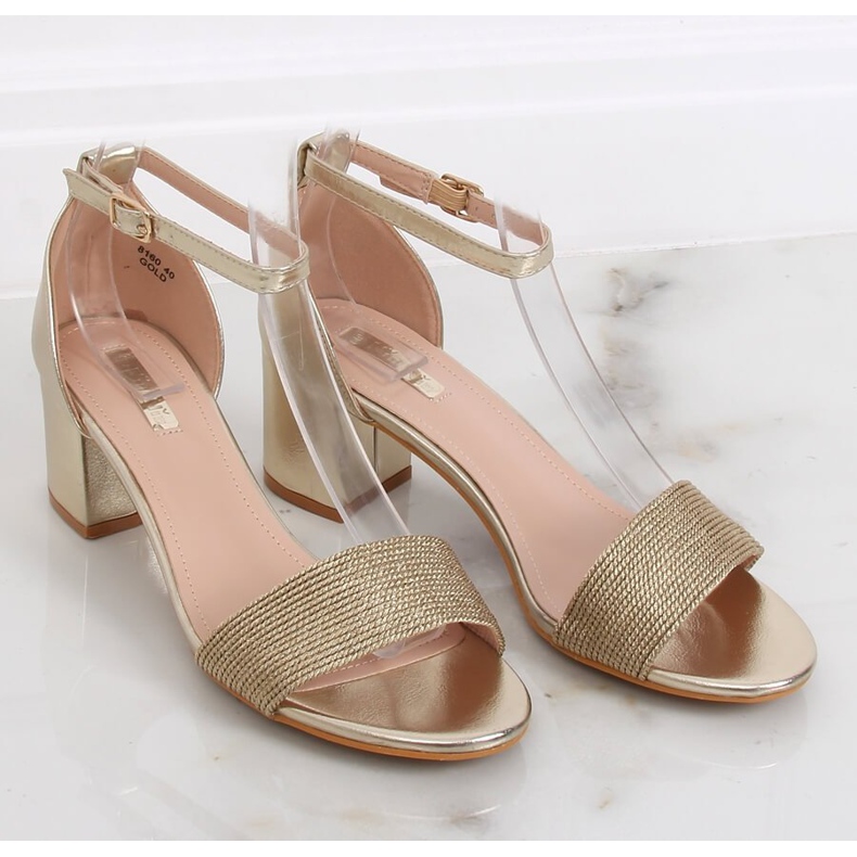 Sandálias de salto alto ouro 8160 Gold dourado 2