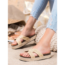 SHELOVET Chinelos casuais confortáveis castanho 2