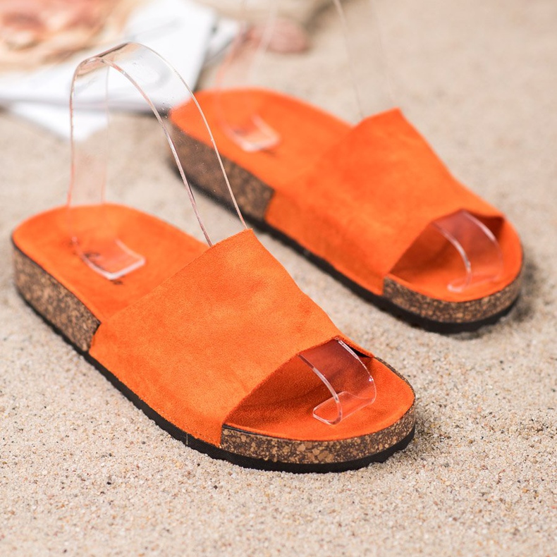 Renda Chinelos laranja 2