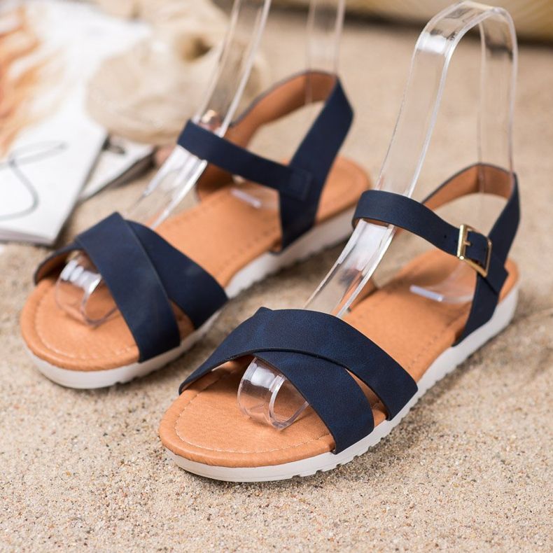 SHELOVET Sandálias Têxteis Confortáveis azul 1