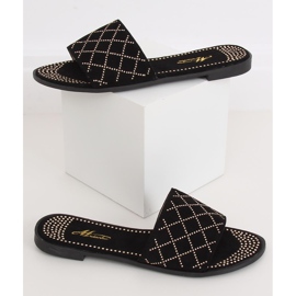 Sapatilhas pretas femininas negras Q-85 pretas preto 2