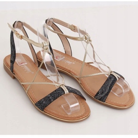 Sandálias pretas femininas JH123P pretas preto 1