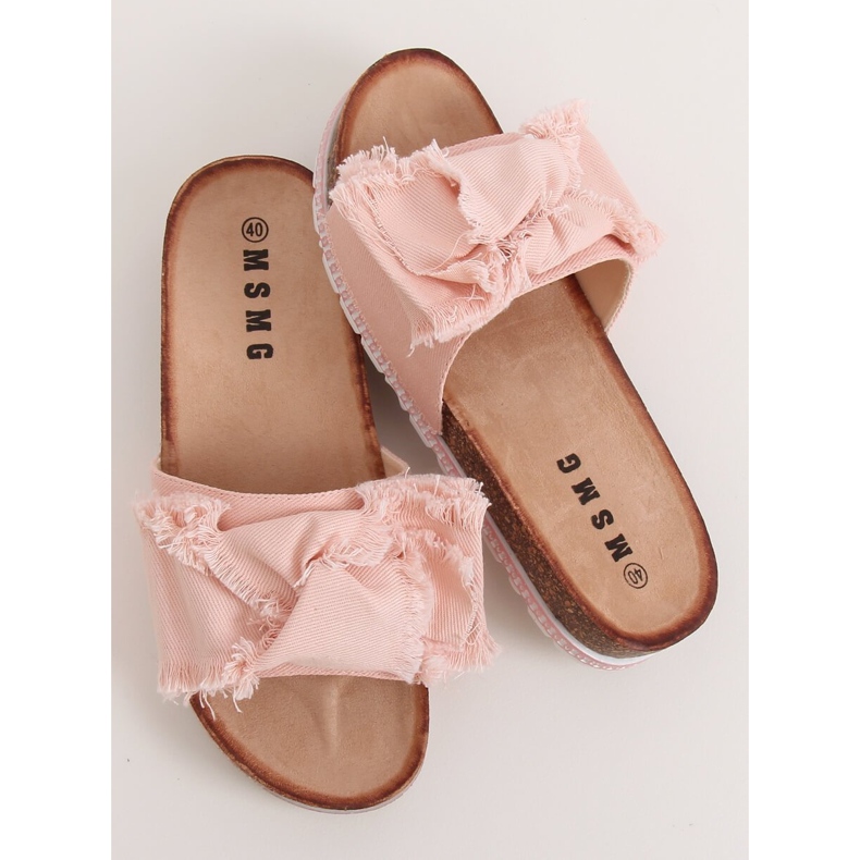 Chinelos rosa feminino rosa WS9023 rosa 1
