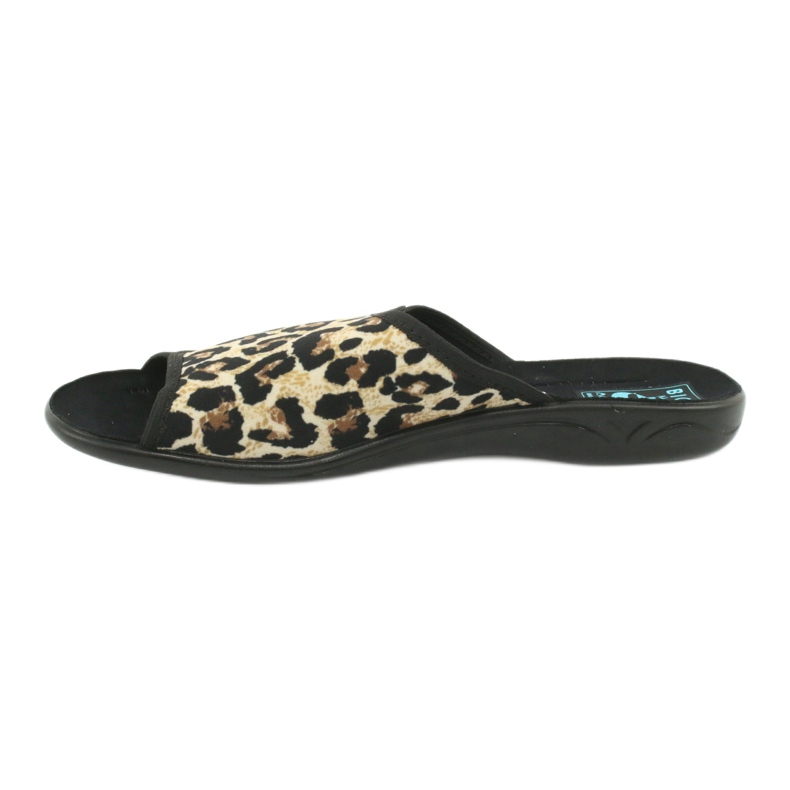 Chinelos femininos de leopardo Adanex 13794 bege marrom preto 1