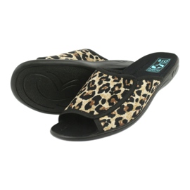 Chinelos femininos de leopardo Adanex 13794 bege marrom preto 3
