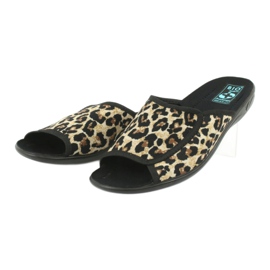 Chinelos femininos de leopardo Adanex 13794 bege castanho preto 2
