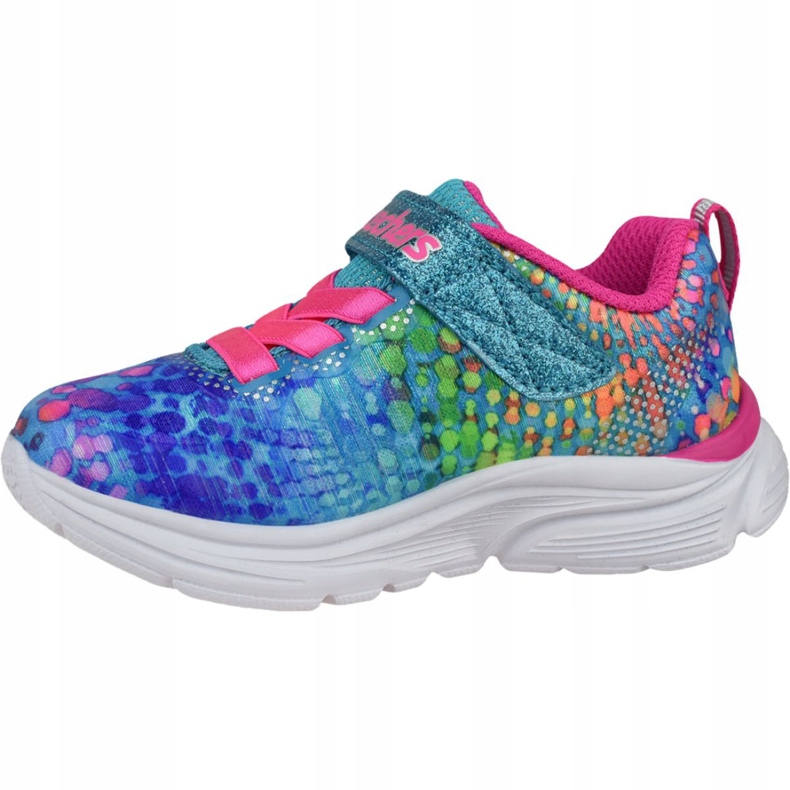 Skechers Wavy-Lites Jr 81385N-MLT multicolorido verde 1 Skechers Wavy-Lites Jr 81385N-MLT multicolorido verde 1