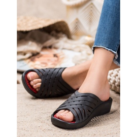 Bona Chinelos leves confortáveis preto 1