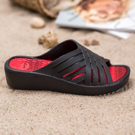 Bona Chinelos leves confortáveis preto 2