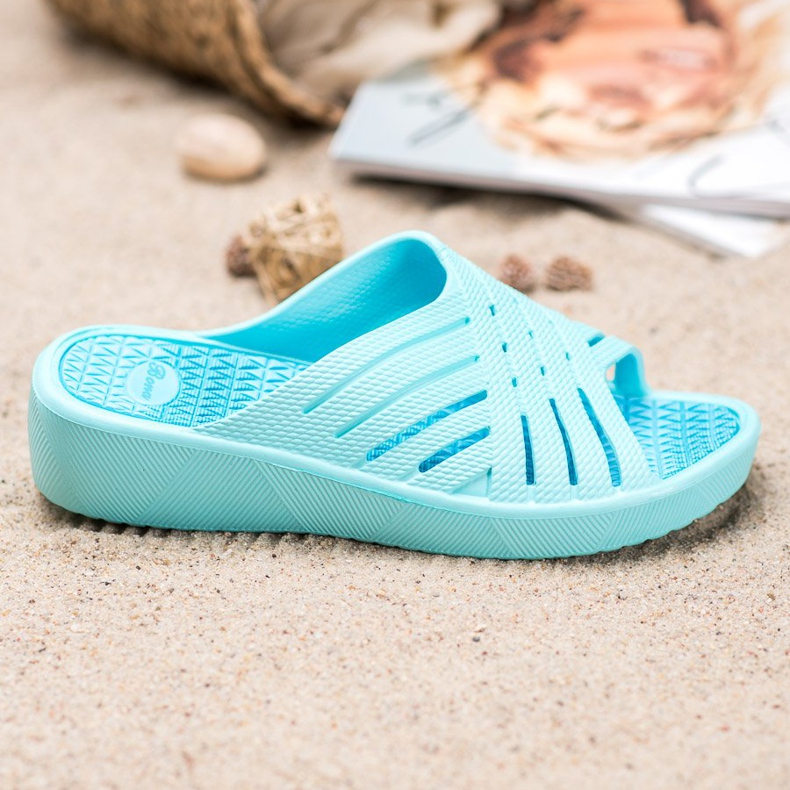 Bona Chinelos leves confortáveis azul 2