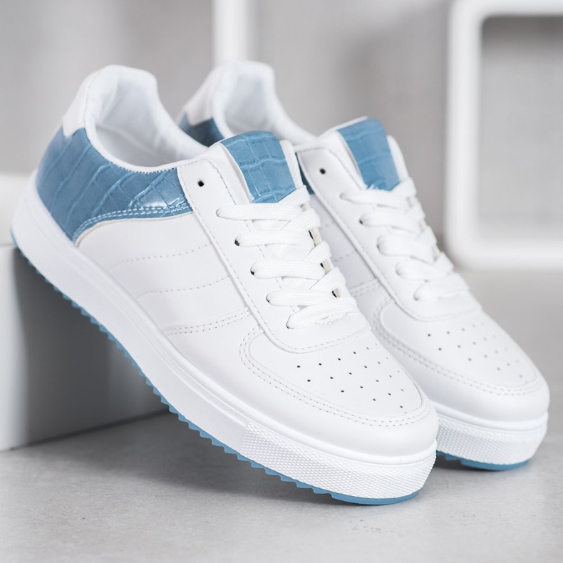 SHELOVET Sapatos elegantes na plataforma branco 1