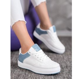 SHELOVET Sapatos elegantes na plataforma branco 2