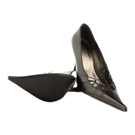 Bombas de couro Sagan 868 preto 4