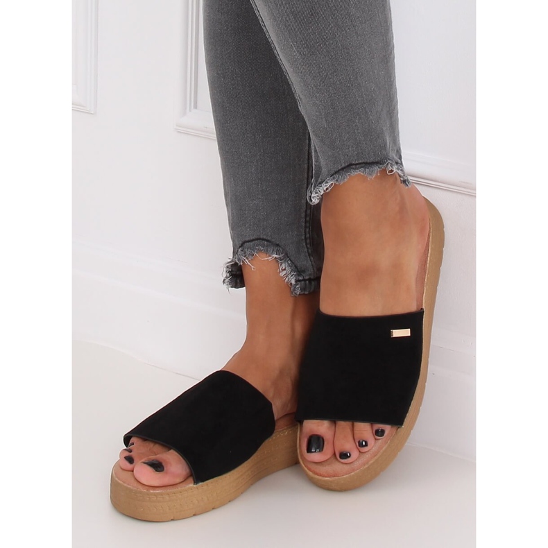 Sapatilhas pretas femininas negras G-576 pretas preto 2