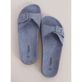 Sapatilhas de sola azul G-5026 de cortiça azul 1