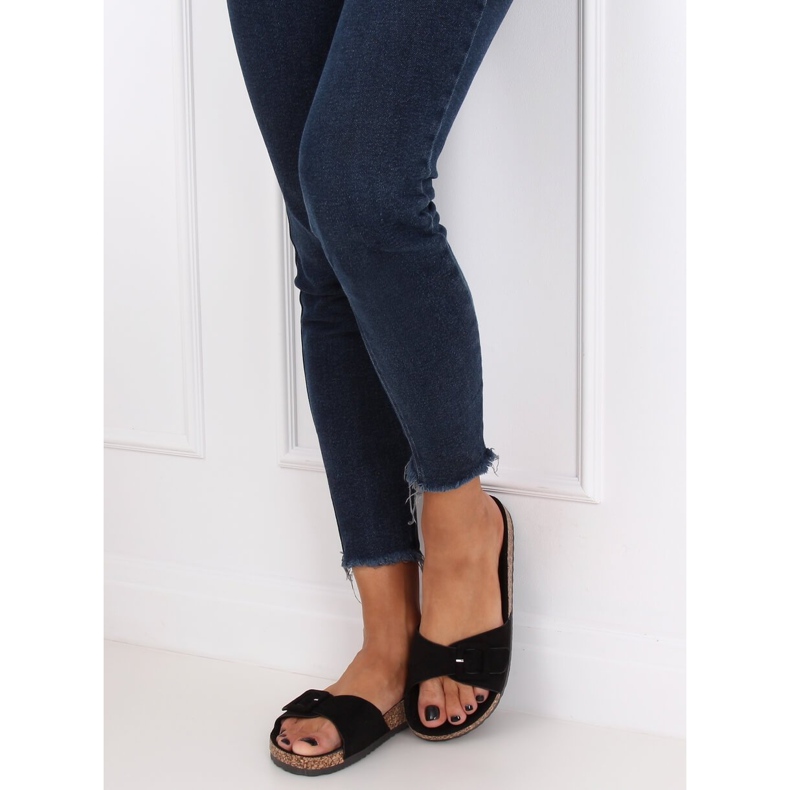 Sapatilhas de sola pretas G-5026 de cortiça preta preto 2