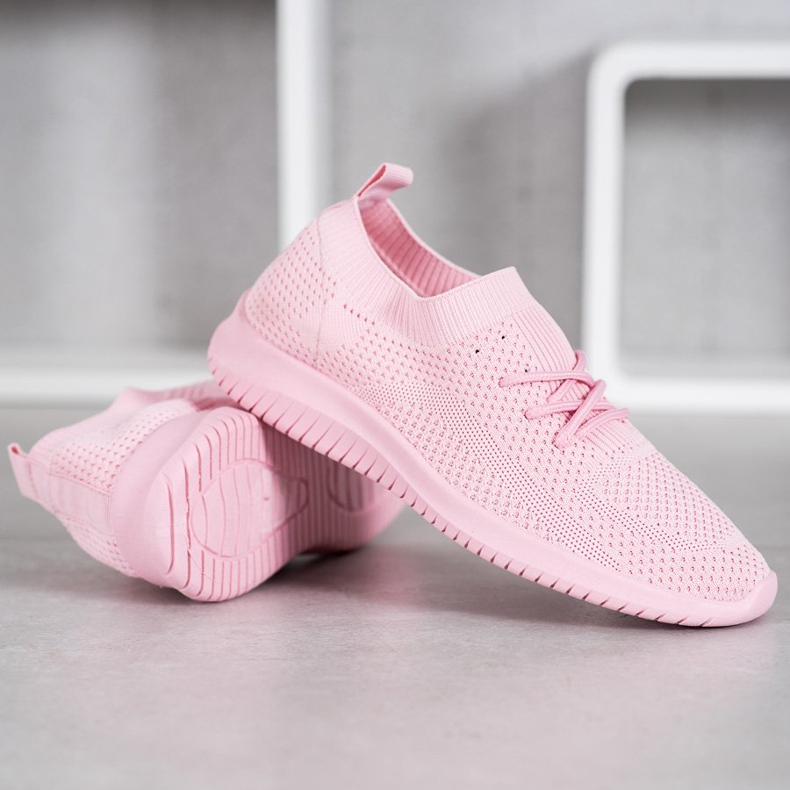 SHELOVET Calçados esportivos baixos rosa 2