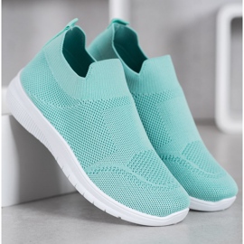 SHELOVET Tênis Slip-on verde 1