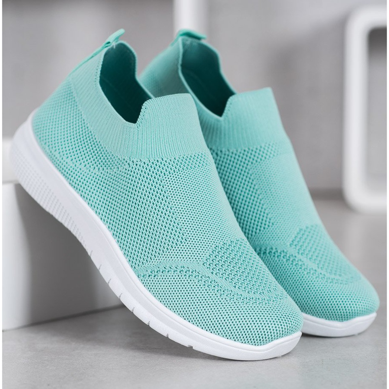 SHELOVET Tênis Slip-on verde 1
