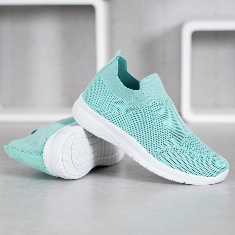 SHELOVET Tênis Slip-on verde 2