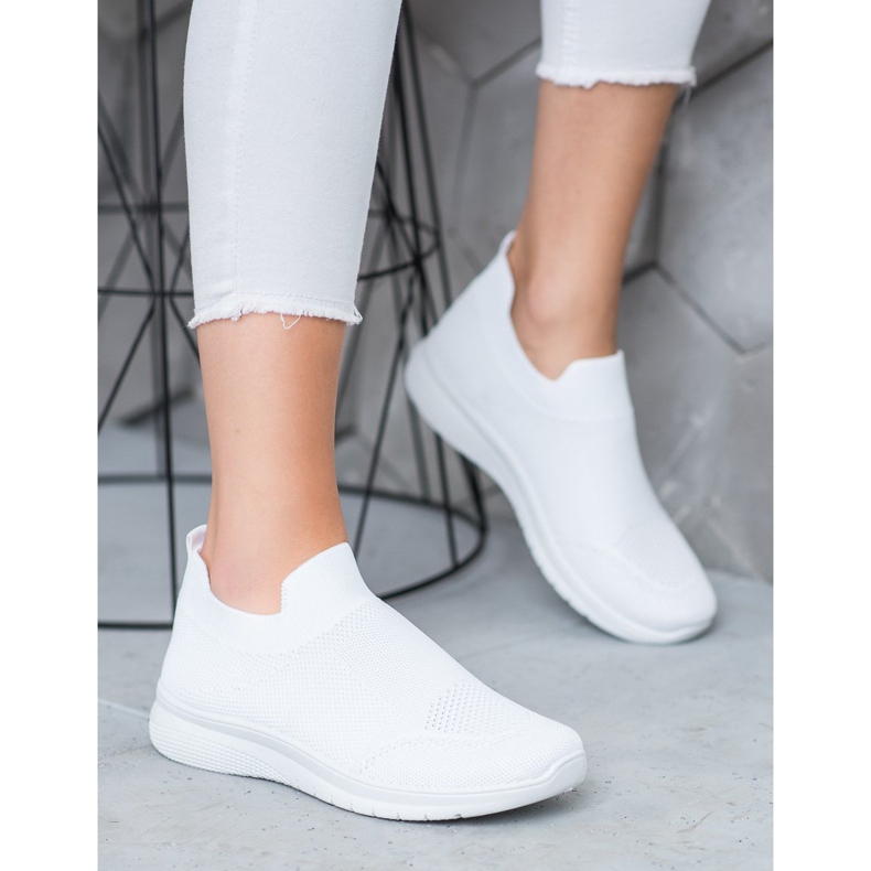 SHELOVET Tênis Slip-on branco 2