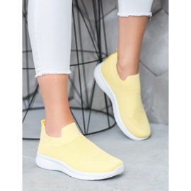 SHELOVET Tênis Slip-on amarelo 1
