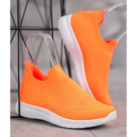 SHELOVET Tênis Slip-on laranja 2
