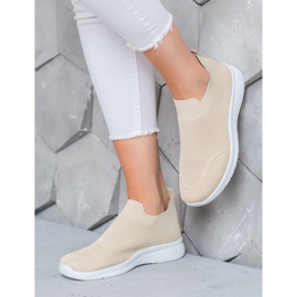 SHELOVET Tênis Slip-on bege 1