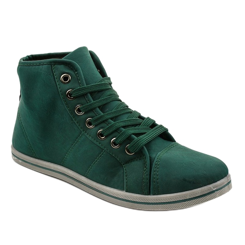 Tênis de cano alto da moda TL362 verde 1