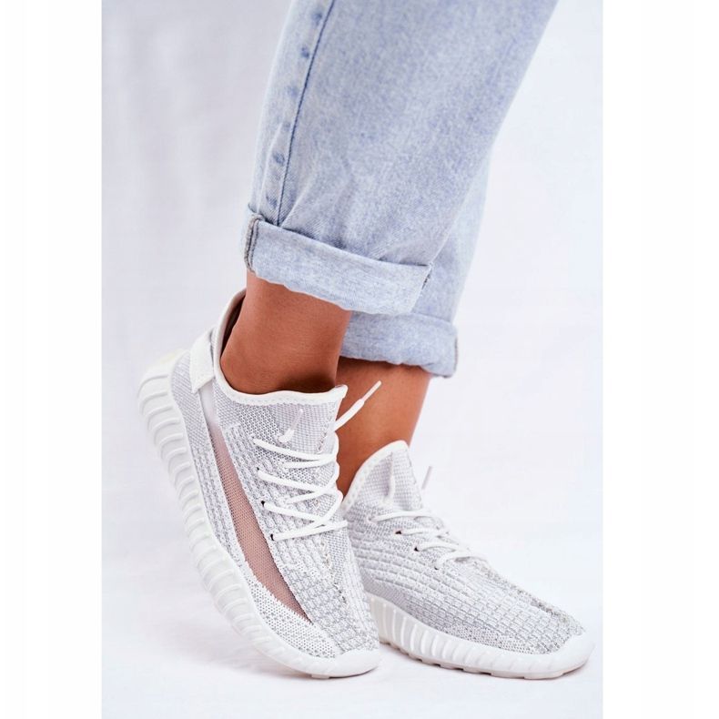 Calçado desportivo feminino, leve, arejado prateado Lumiere cinza 1